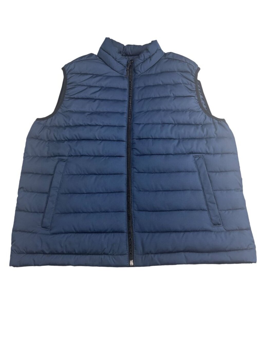 Aeropostale Mens Navy Puffer Vest M Lightweight Recycled Polyester Zip Front